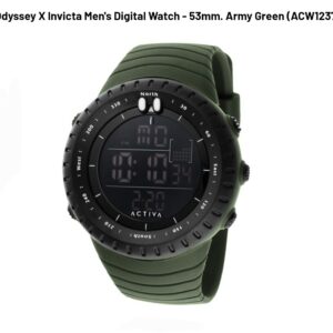 Activa Odyssey X Invicta Men's Digital Watch - 53mm. Army Green