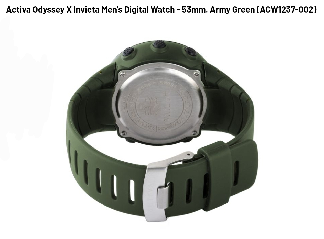 Activa Odyssey X Invicta Men's Digital Watch - 53mm. Army Green - Image 2