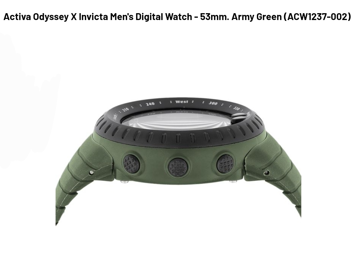 Activa Odyssey X Invicta Men's Digital Watch - 53mm. Army Green - Image 4