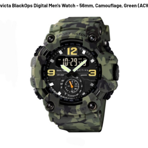 Activa X Invicta BlackOps Digital Men's Watch - 56mm, Camouflage, Green