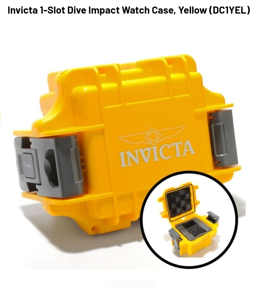 Invicta 1-Slot Dive Impact Watch Case, Yellow - Image 4