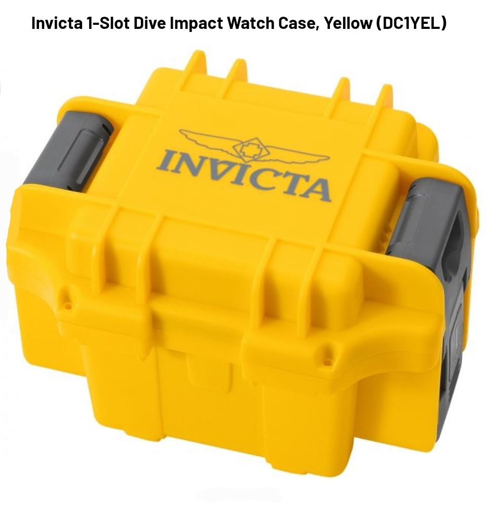 Invicta 1-Slot Dive Impact Watch Case, Yellow