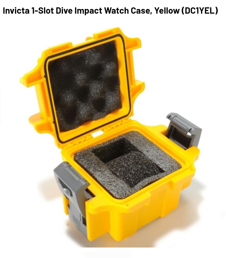Invicta 1-Slot Dive Impact Watch Case, Yellow - Image 2