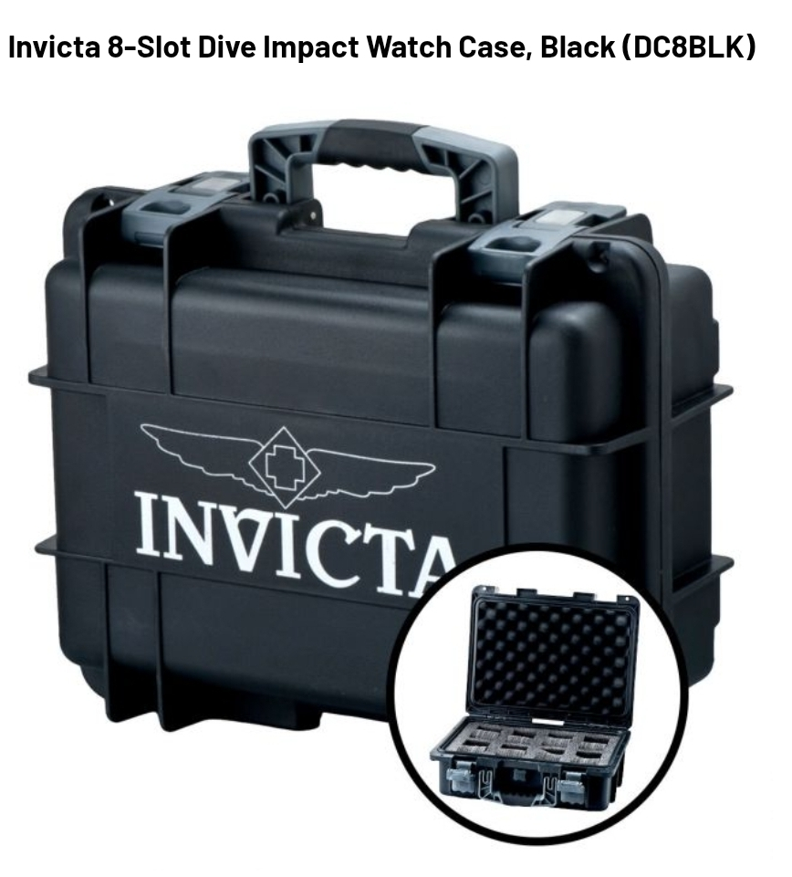 Invicta 8-Slot Dive Impact Watch Case, Black - Image 3