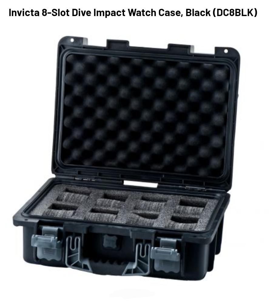 Invicta 8-Slot Dive Impact Watch Case, Black - Image 2