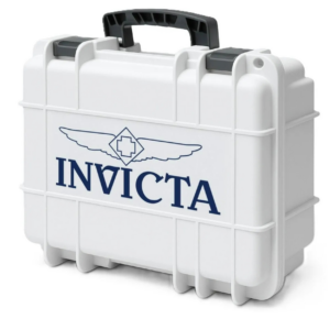 Invicta 8-Slot Dive Impact Watch Case, White, Navy