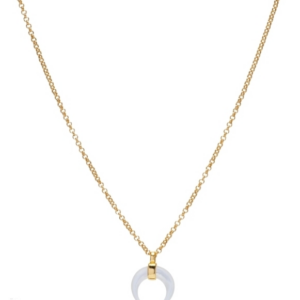 Mayamar Mother of Pearl Crescent Necklace