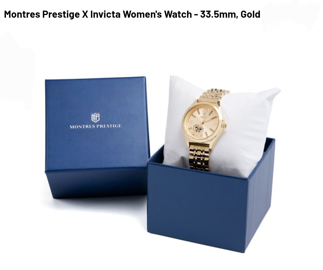 Montres Prestige X Invicta Women's Watch - 33.5mm, Gold