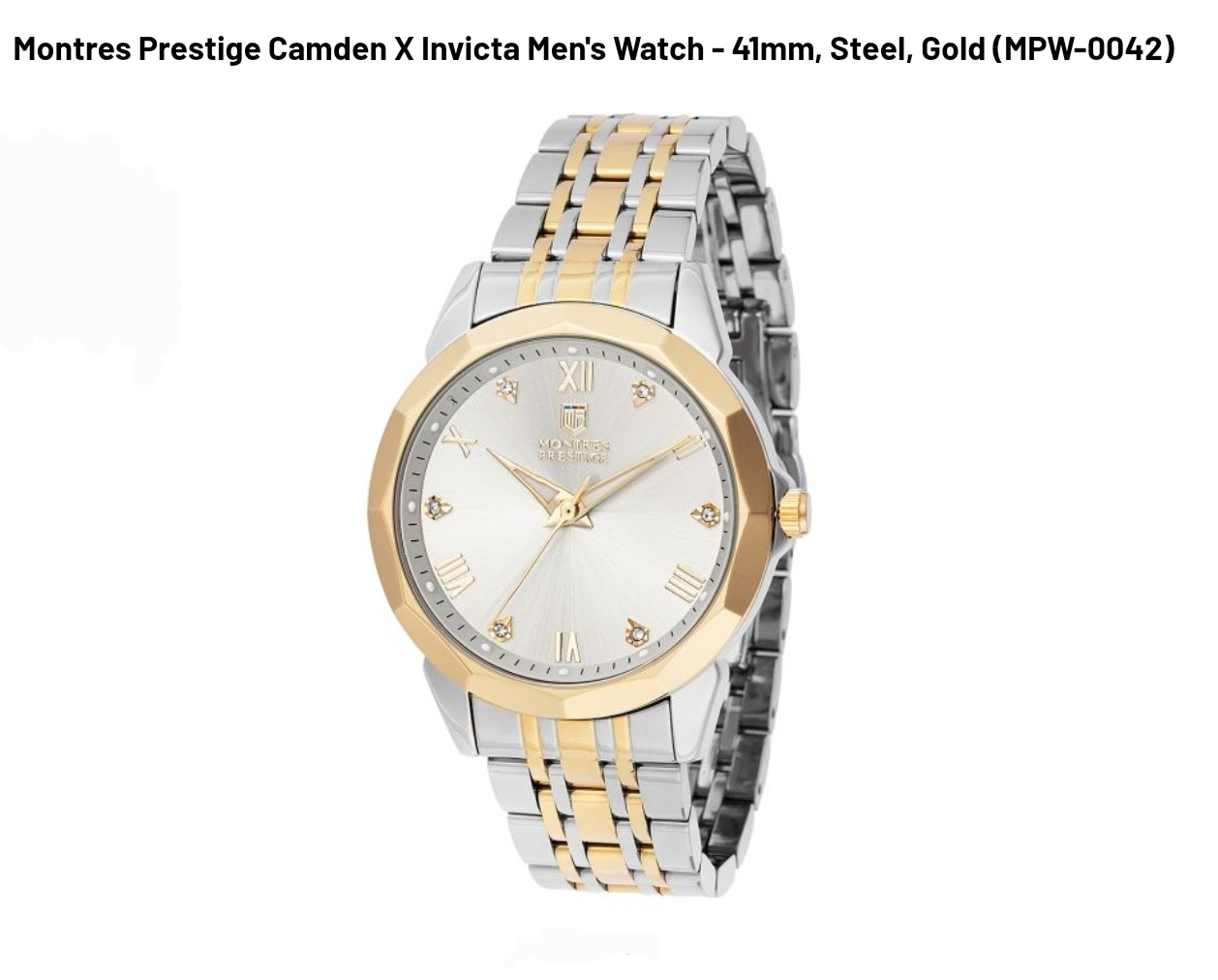 Montres Prestige Camden X Invicta Men's Watch - 41mm, Steel, Gold - Image 2