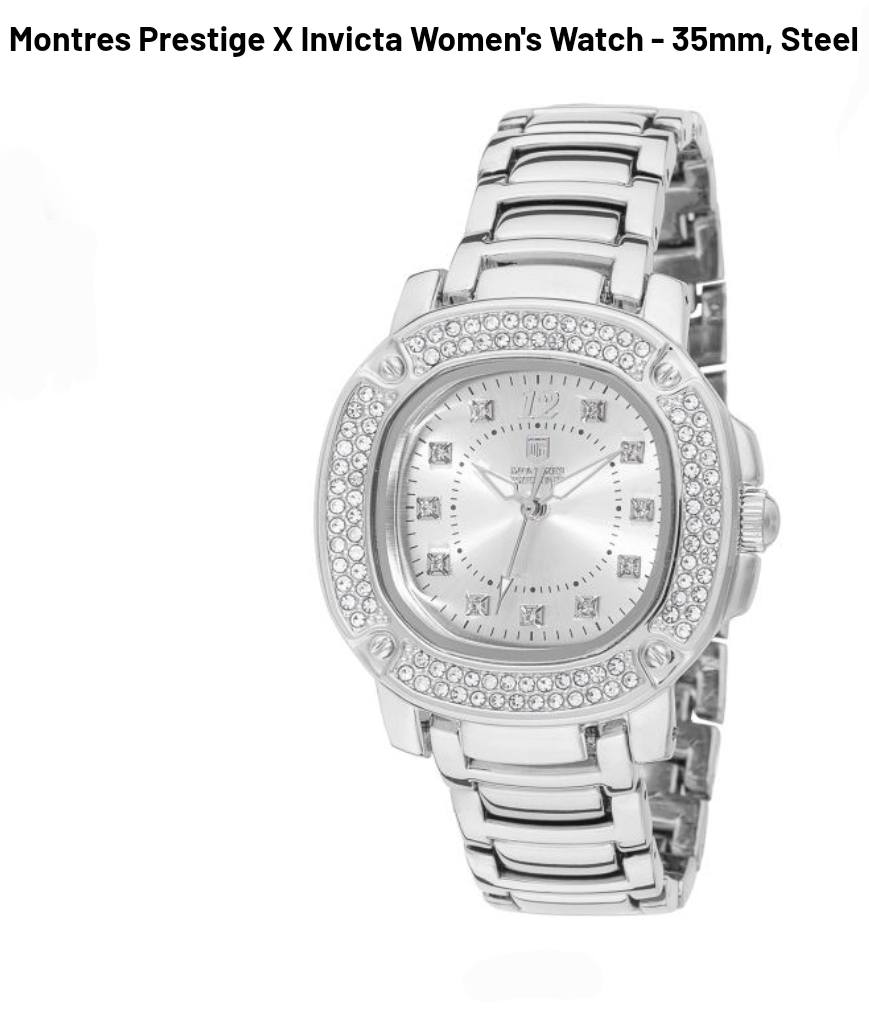 Montres Prestige X Invicta Women's Watch - 35mm, Steel