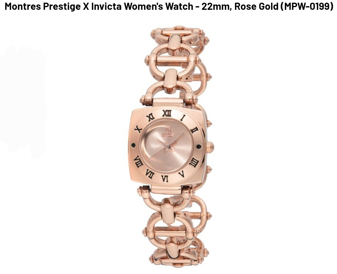 Montres Prestige X Invicta Women's Watch - 22mm, Rose Gold