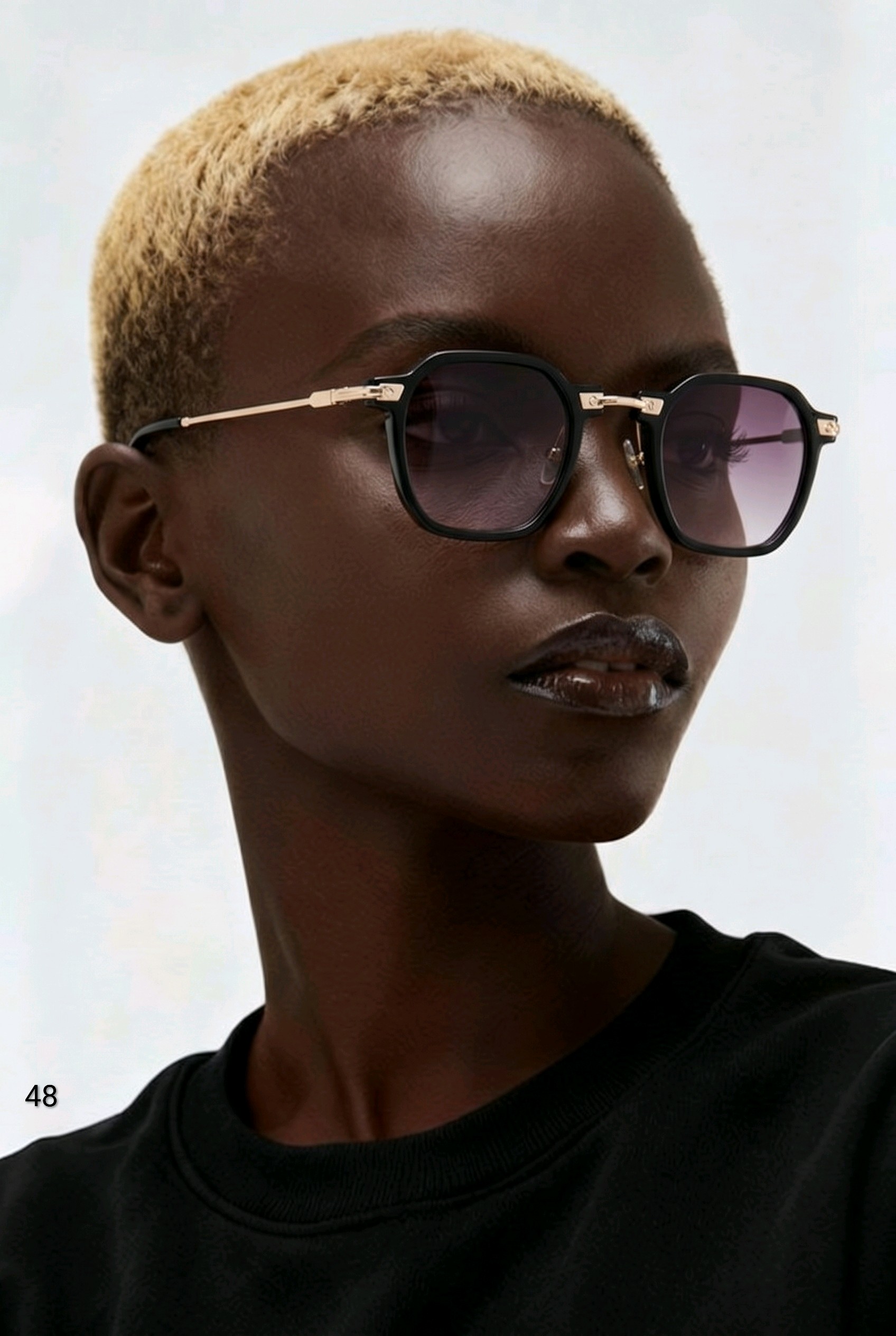 Carolina Lemke Berlin Eyewear - Watts Black, Shiny + Free Luxury Premium Case (CL3314-02) - Image 2