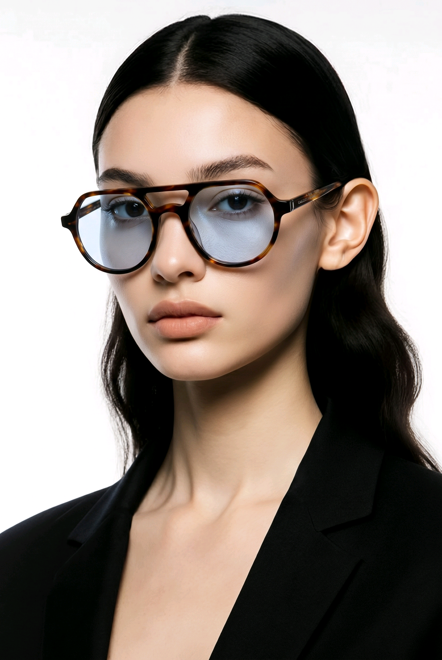 Carolina Lemke Berlin Eyewear - Calm Brown, Demi, Stripes + Free Luxury Premium Case (CL9152-02) - Image 2