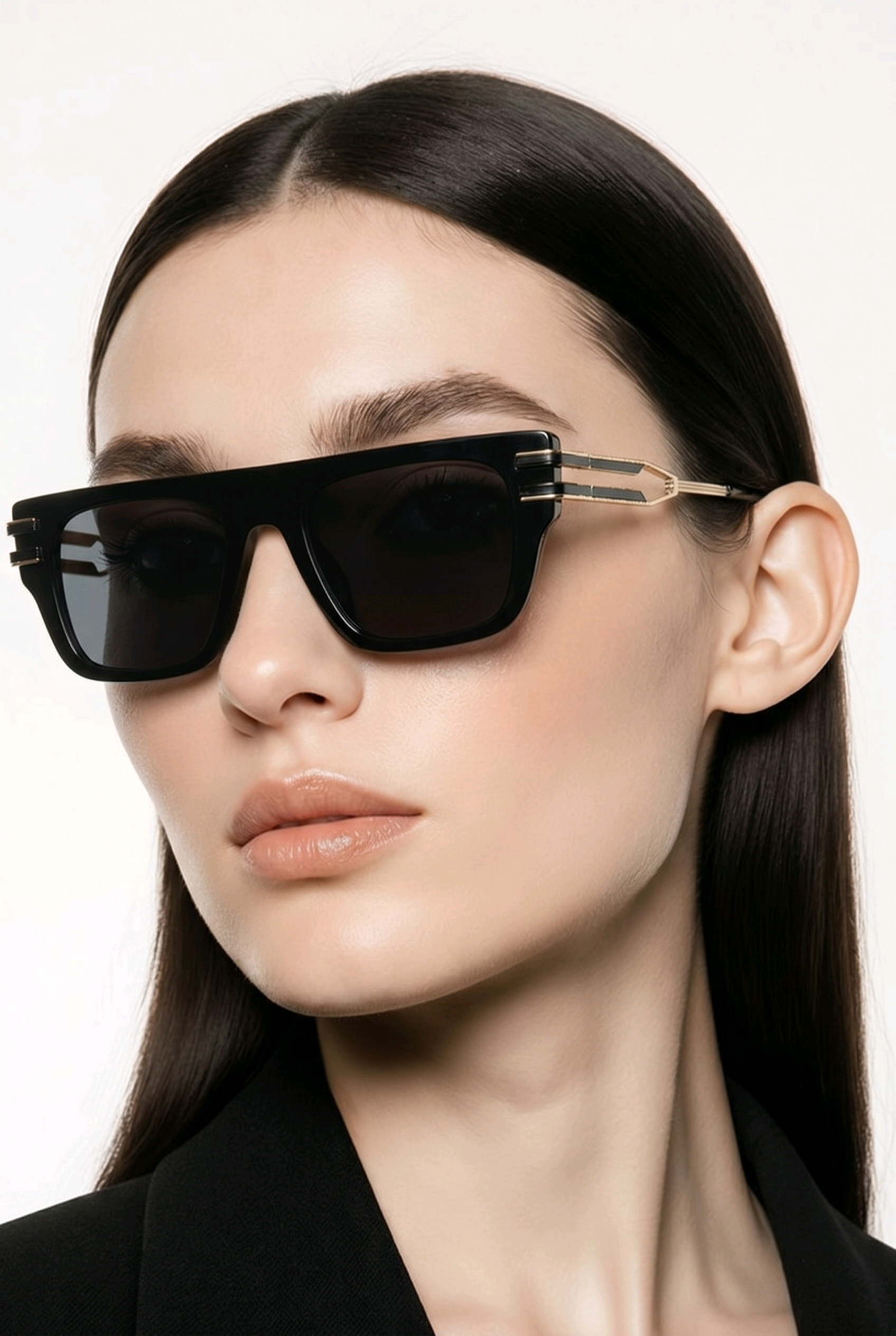Carolina Lemke Berlin Eyewear - Kick Black, Shiny + Free Luxury Premium Case (CL3250-01) - Image 3
