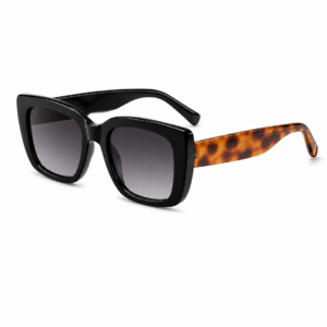 Carolina Lemke Berlin Eyewear - Adella Black, White, Flowers + Free Luxury Premium Case (CL9324-03)