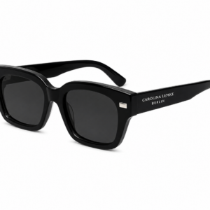 Carolina Lemke Berlin Eyewear - Suri Black, Shiny + Free Luxury Premium Case (CL9018-01)