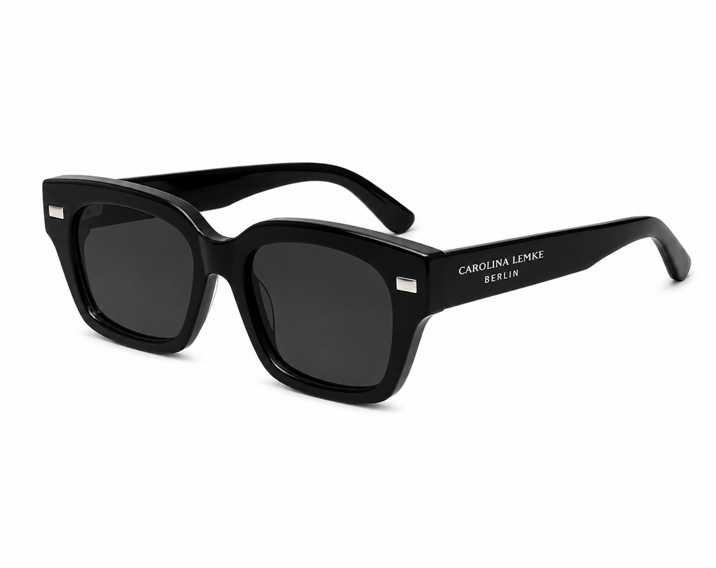 Carolina Lemke Berlin Eyewear - Suri Black, Shiny + Free Luxury Premium Case (CL9018-01)