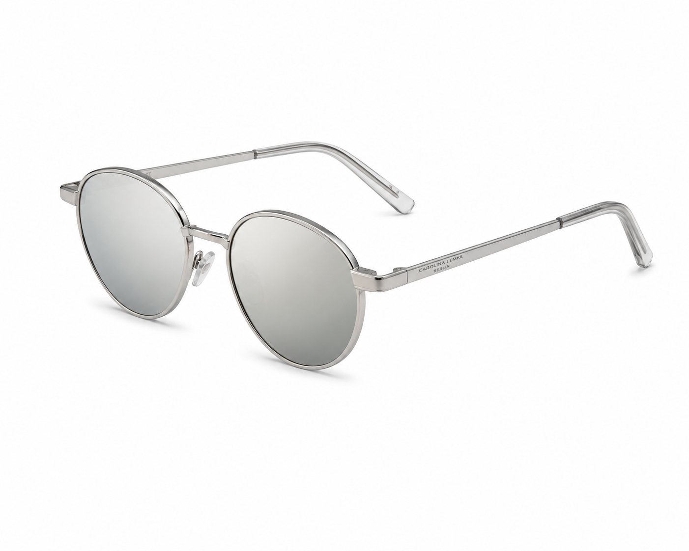 Carolina Lemke Berlin Eyewear - Groovy Transparent, Champagne, Light + Free Luxury Premium Case (CL9086-03)