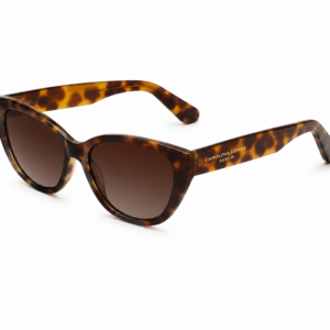 Carolina Lemke Berlin Eyewear - Brandy Brown, Yellow, Demi + Free Luxury Premium Case (CL9005-02)