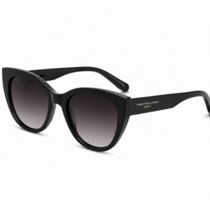 Carolina Lemke Berlin Eyewear - Aura Black, White + Free Luxury Premium Case (CL9093-03)