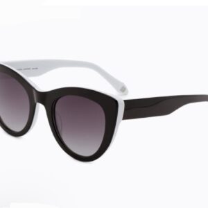 Carolina Lemke Berlin Eyewear - Aura Black, White + Free Luxury Premium Case (CL9093-03)