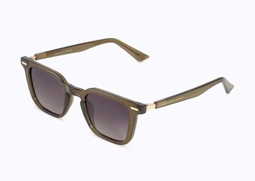 Carolina Lemke Berlin Eyewear - jermi Olive + Free Luxury Premium Case (CL3420-02)