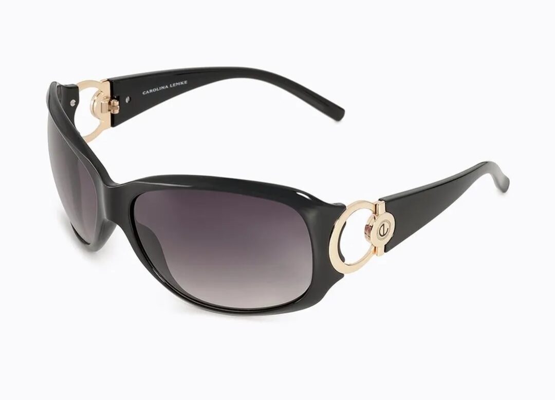 Carolina Lemke Berlin Eyewear - Marie Black, Shiny + Free Luxury Premium Case (CL3520-01)