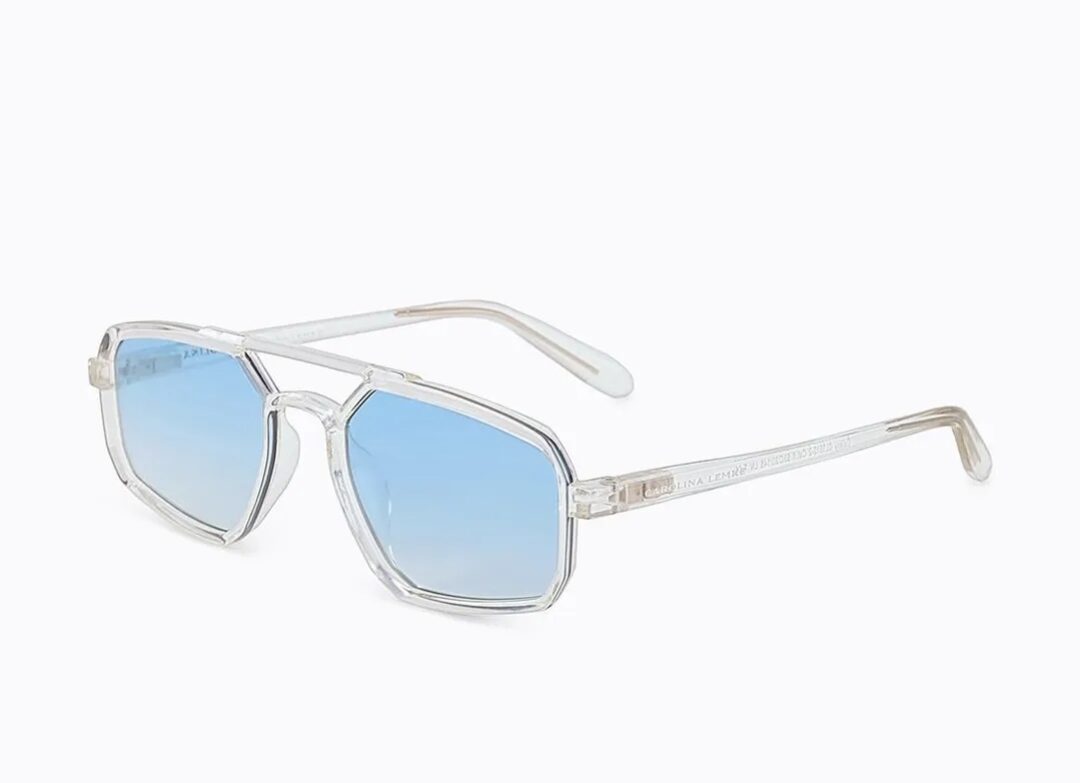 Carolina Lemke Berlin Eyewear - Galaxy Transparent + Free Luxury Premium Case (CL3512-02)
