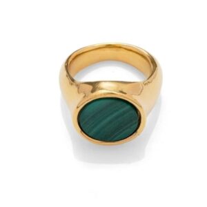 Malachite Signet Ring