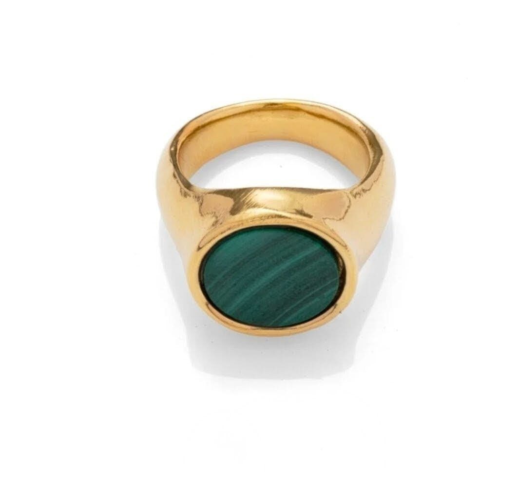 Malachite Signet Ring