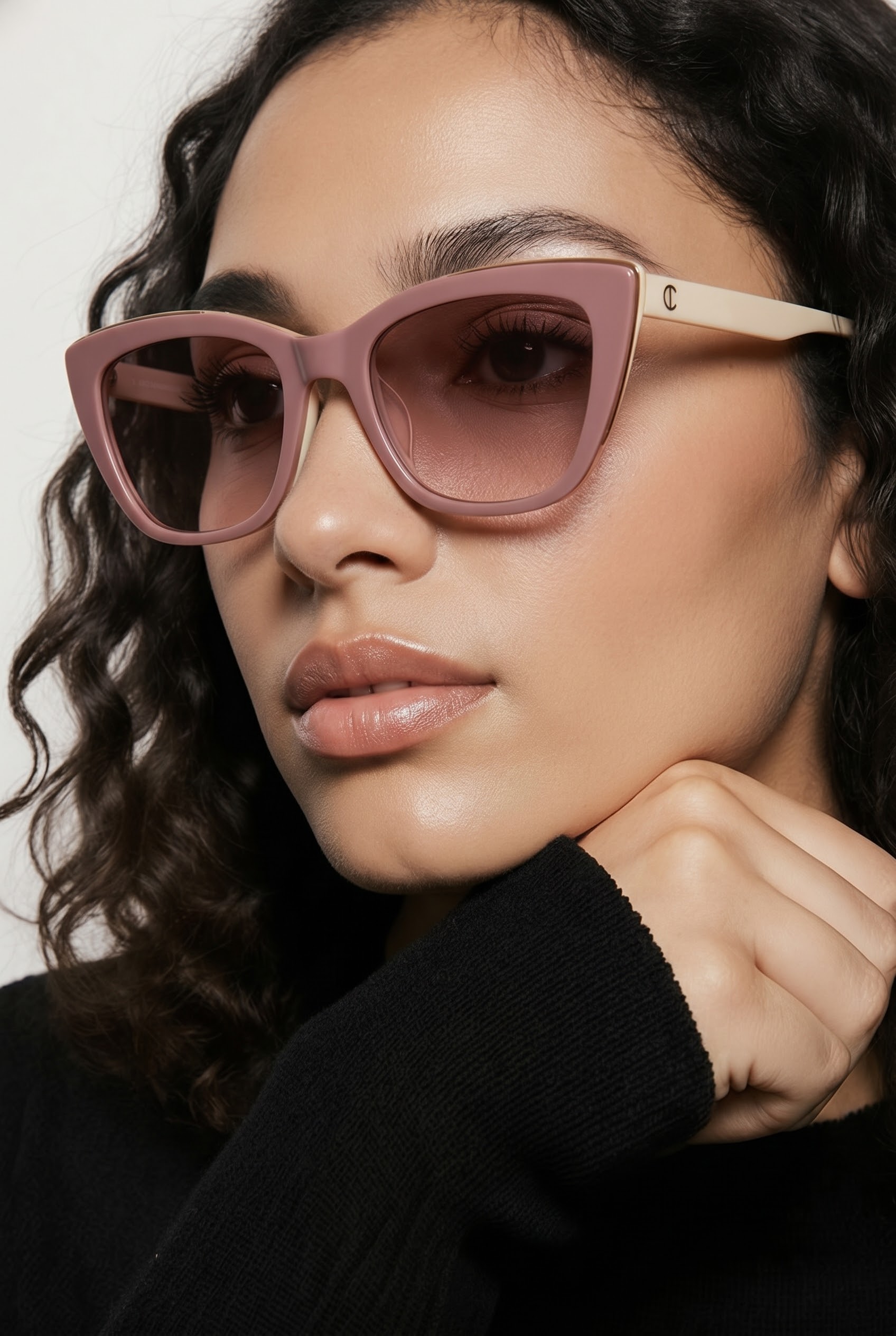 Carolina Lemke Berlin Eyewear - Tallya Brown, Milky, Light, Nude + Free Luxury Premium Case (CL9232-02) - Image 3