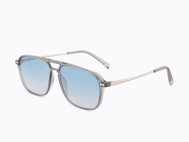 Carolina Lemke Berlin Eyewear - Cameron Grey, Transparent, Light + Free Luxury Premium Case (CL3525-02)