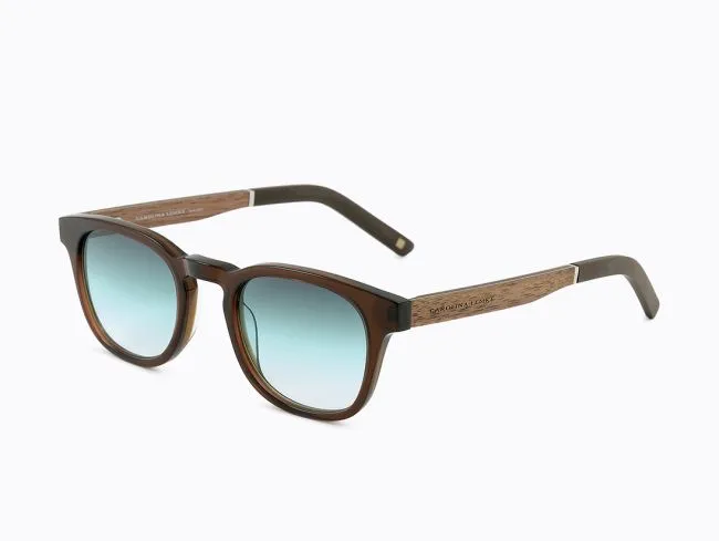 Carolina Lemke Berlin Eyewear - Sam Brown, Transparent, Dark, Mustard + Free Luxury Premium Case (CL9412-01)