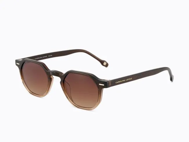 Carolina Lemke Berlin Eyewear - Kyson Brown, Ocean + Free Luxury Premium Case (CL9410-01)
