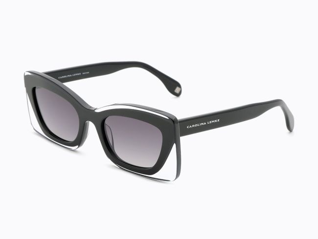 Carolina Lemke Berlin Eyewear - Dynamic Black, Shiny + Free Luxury Premium Case (CL9182
