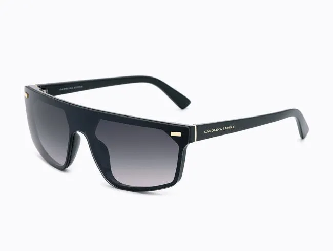 Carolina Lemke Berlin Eyewear - Vigo Black, Shiny + Free Luxury Premium Case (CL3257-01)