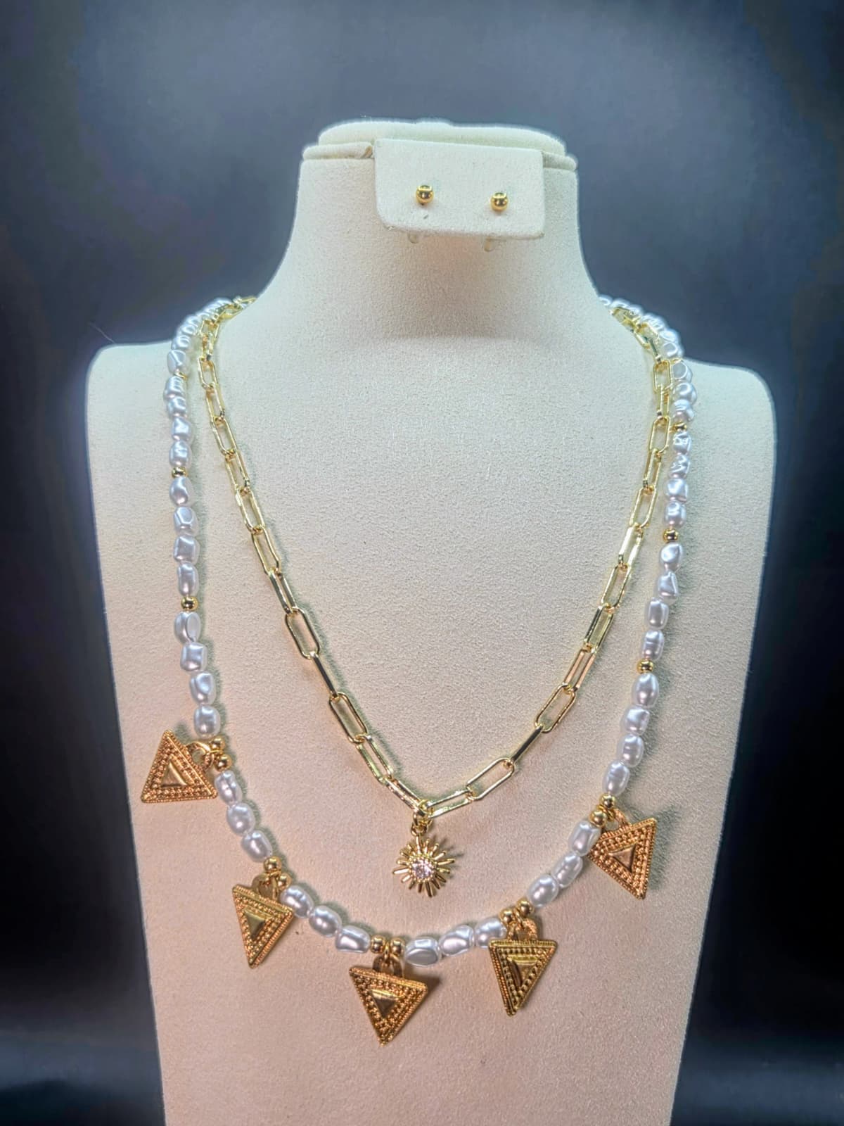 Mother of with 18k Gold Plated Set - Image 2