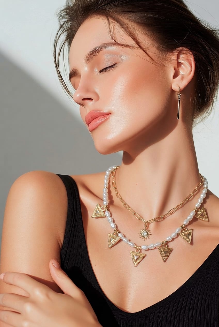 Mother of with 18k Gold Plated Set