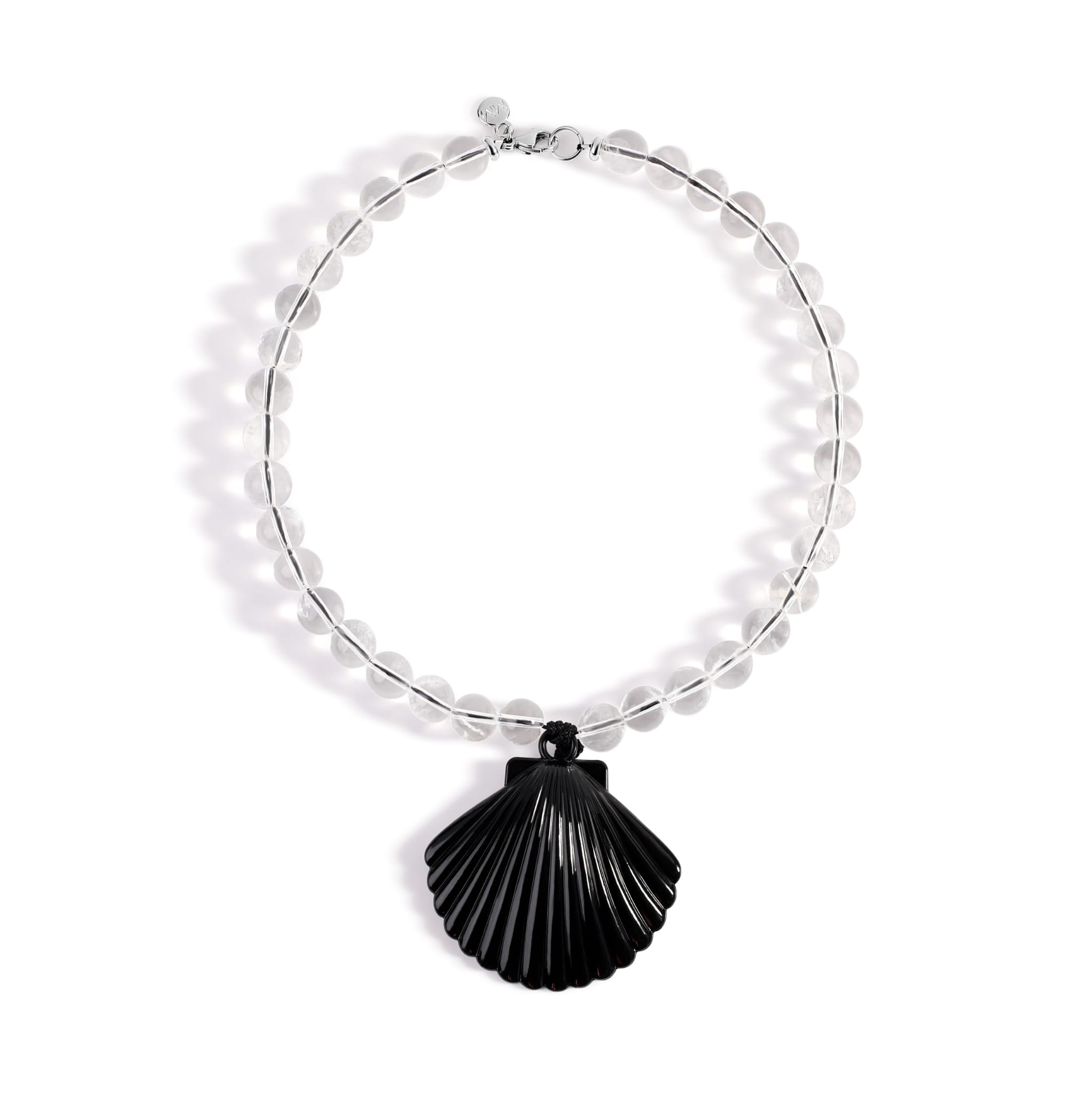 Midnight Beaded Shell Necklace