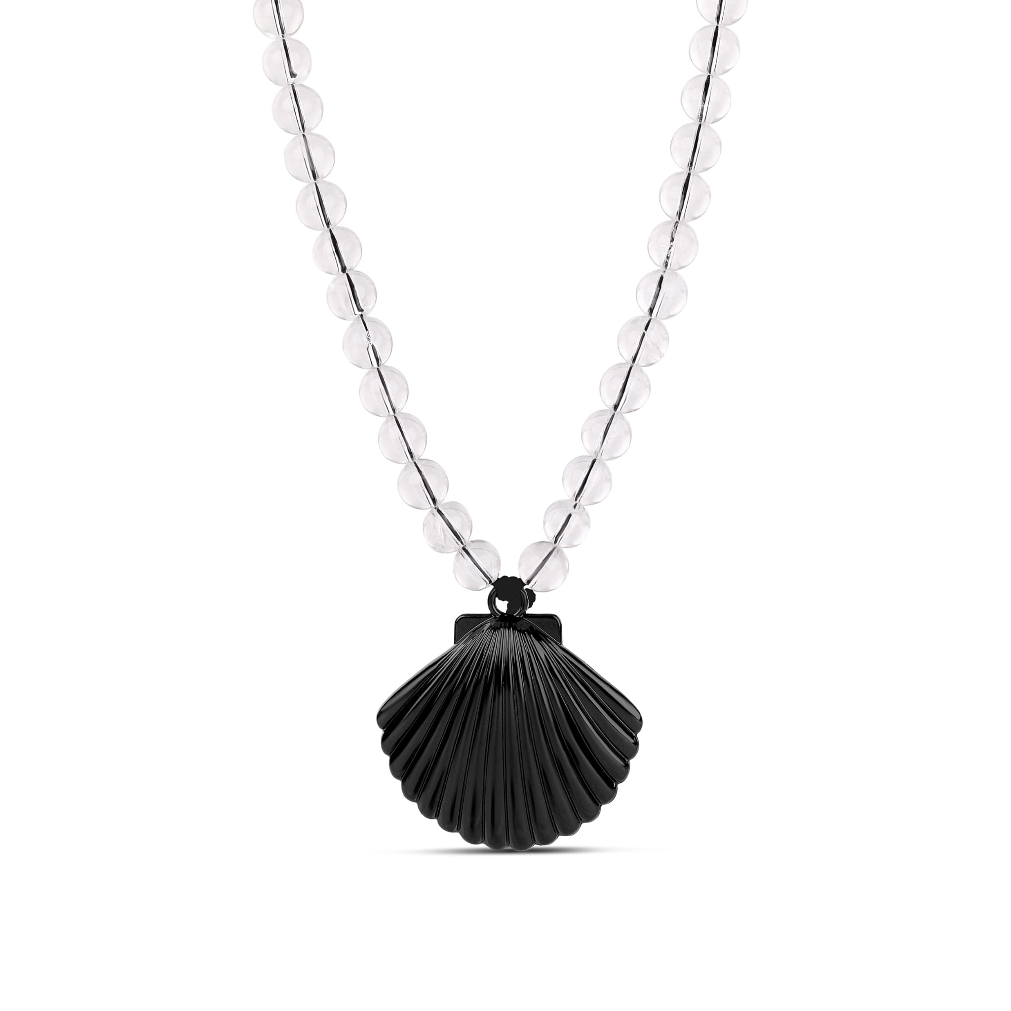 Midnight Beaded Shell Necklace - Image 2