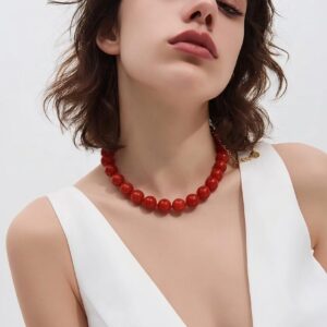 Agate Beaded Necklace